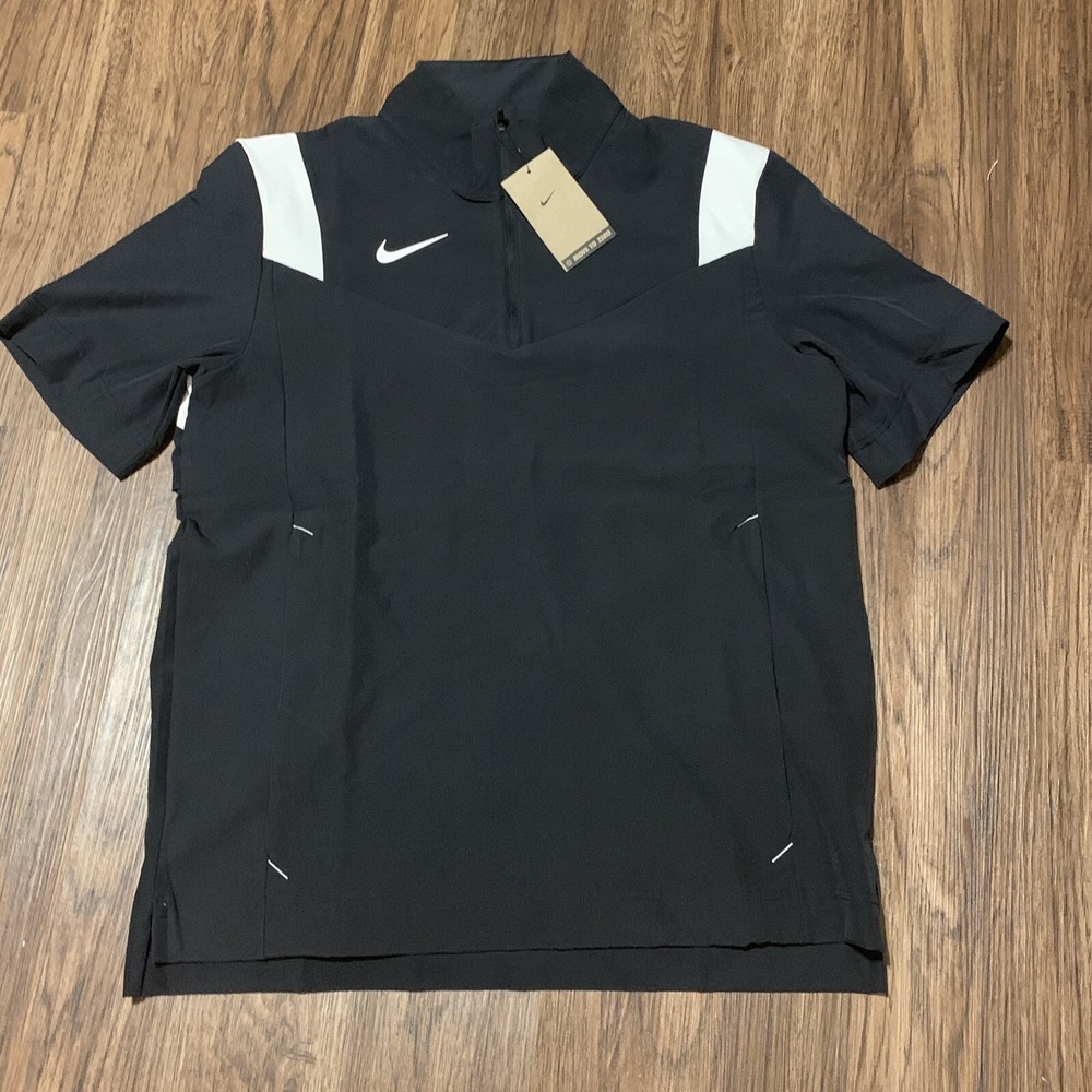 Nike Coaches Performance Men's Short Sleeve Black Jacket Size Medium DJ5113-010